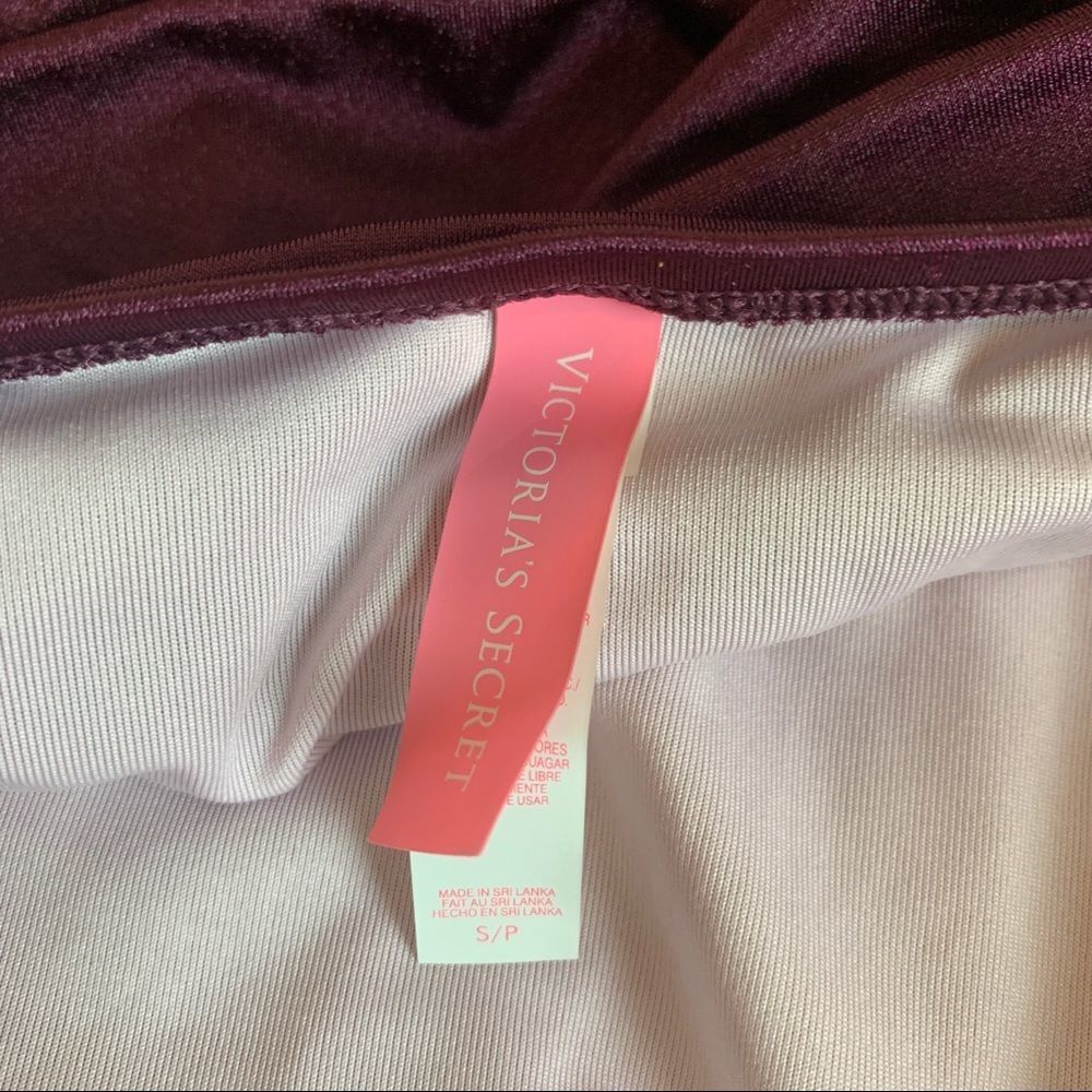 Victoria’s Secret forever Tankini eggplant maroon burgundy plum purple Sz S - Picture 7 of 10